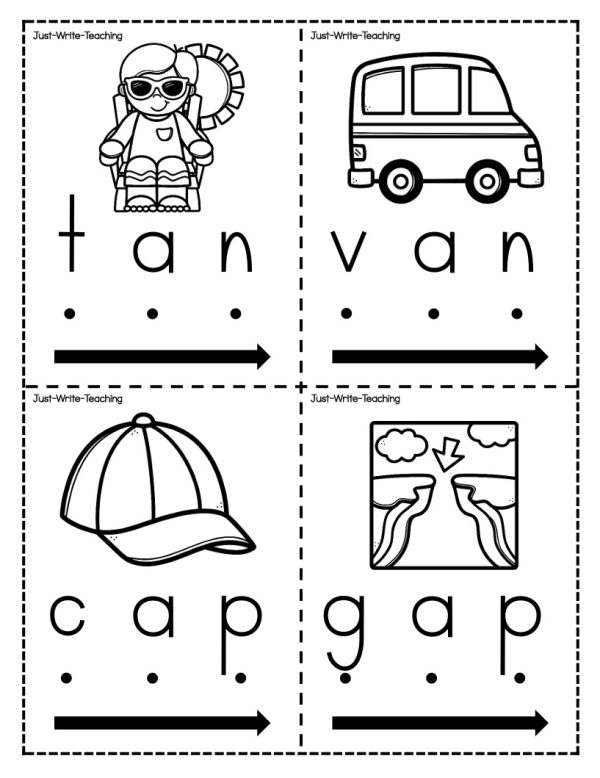 Phonics Word Cards - CVC Short A | Made By Teachers