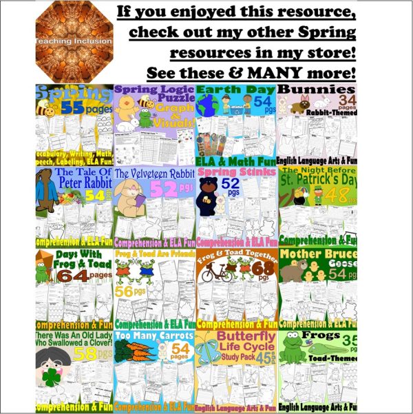 The Thing About Spring Reading Comprehension Test & Story Sequencing ...