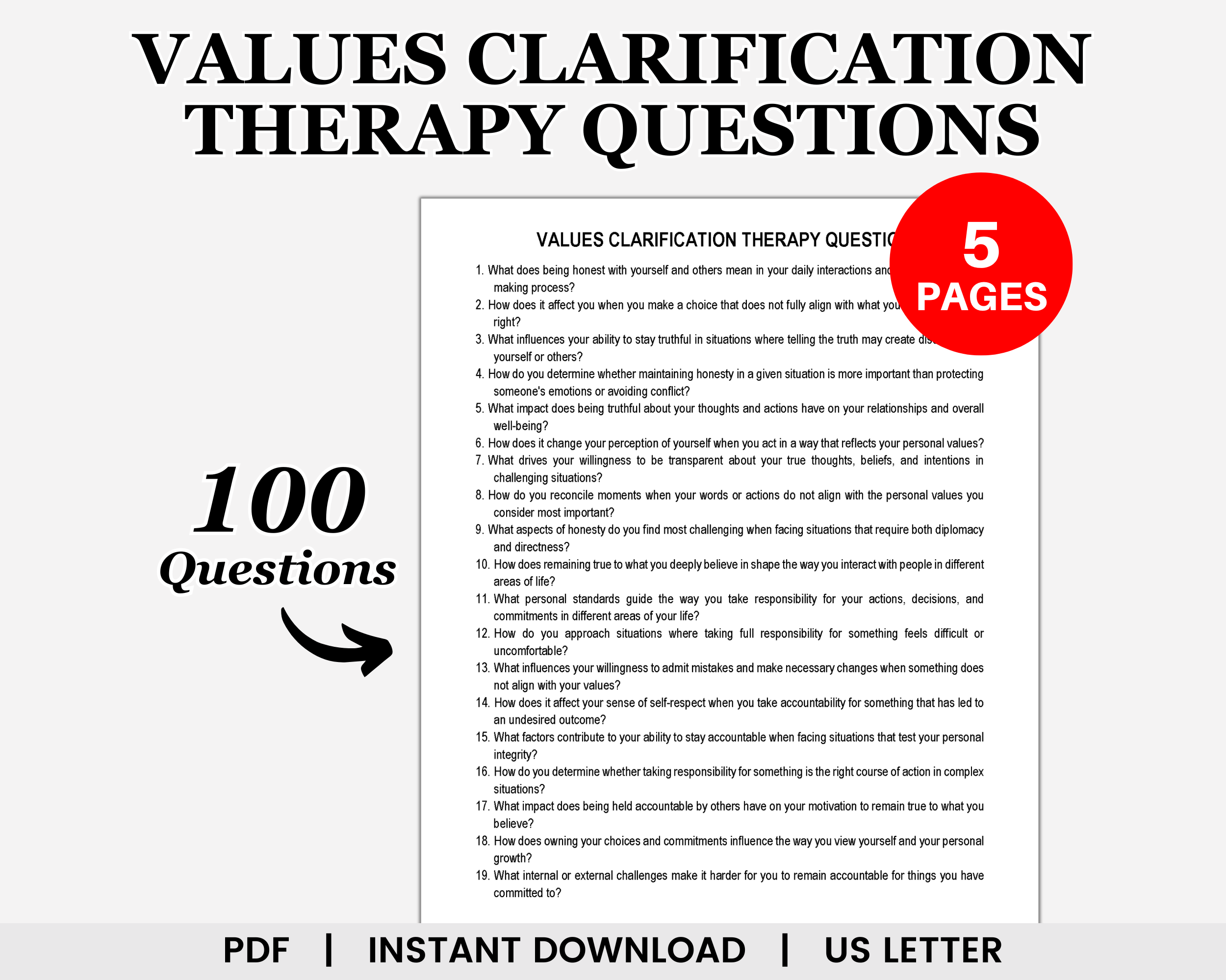 Values Clarification Therapy Questions, Personal Values, Personal Beliefs, Core Values, Core Beliefs