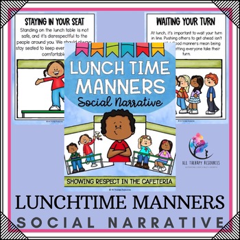 LUNCH TIME MANNERS SOCIAL NARRATIVE STORY - Character Education Story