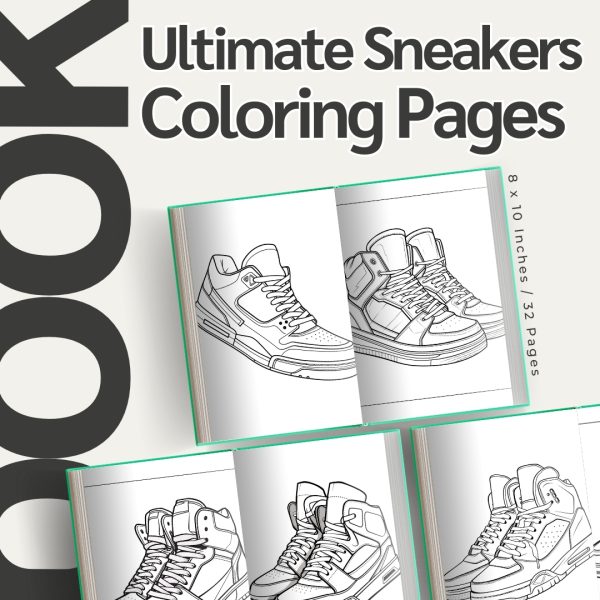 Ultimate Sneakers Coloring Pages / Sheets of Ultimate Sneakers Clipart ...