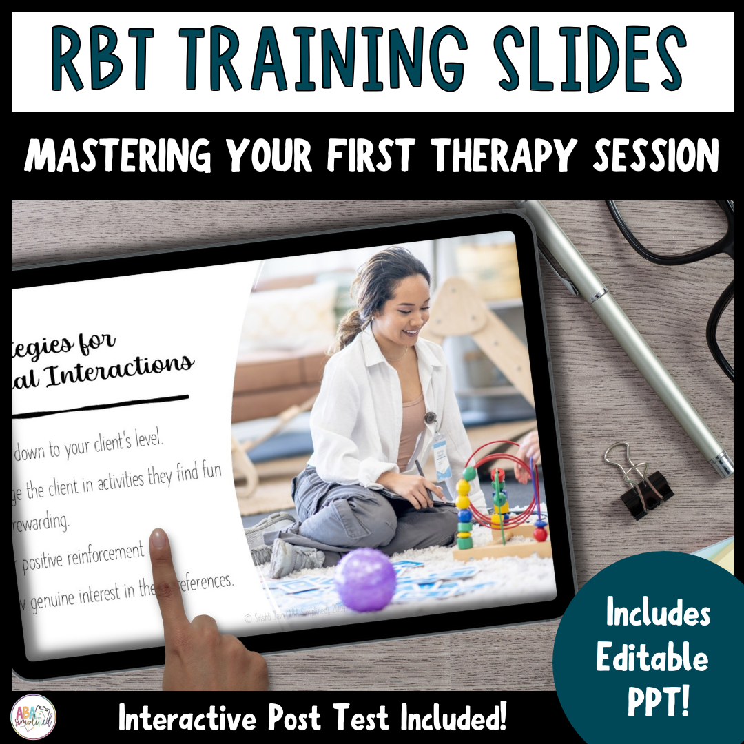 RBT Training Slides - Preparing For Your ABA Therapy Session