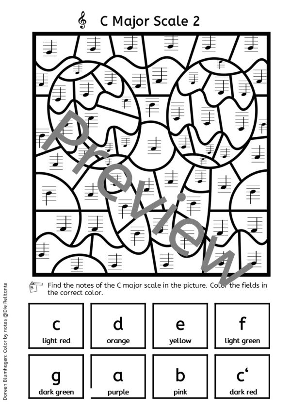 Color By Math Music Note Color by Notes | Music Theory Worksheets | Grades 2–4 | Made By Teachers