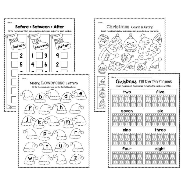 Christmas Fun Worksheets for Pre-K | No Prep | Made By Teachers