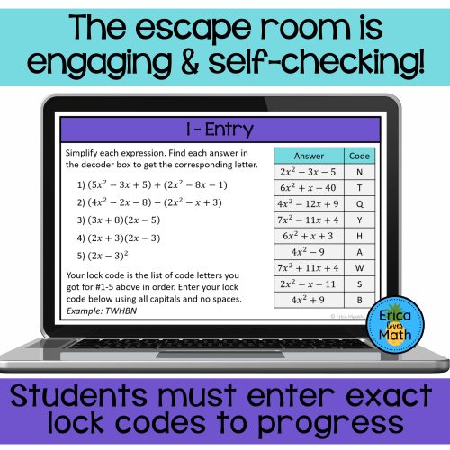 Algebra 1 Review End of Course Activity Bundle - Made By Teachers