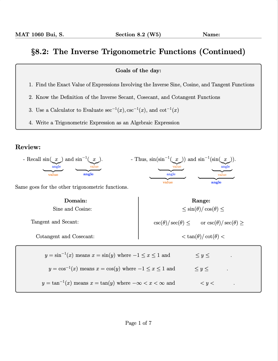 Prep Calculus Topics Comprehensive Pre-Calculus 1 Curriculum: Lessons and Activities for ...