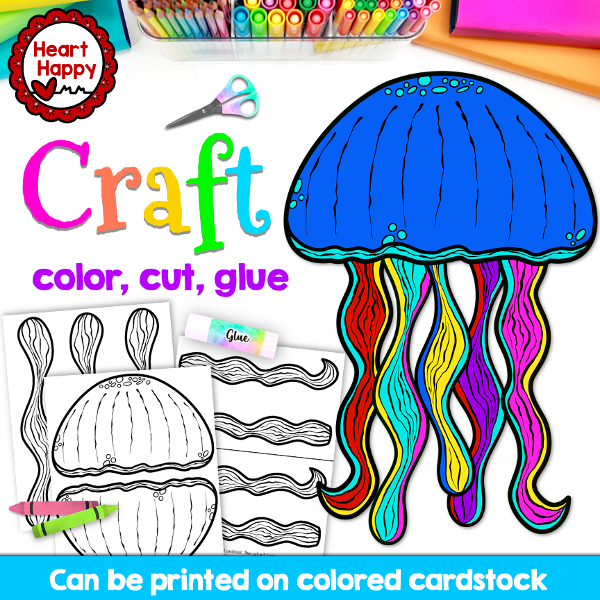 Jellyfish Craft | Ocean Animals | Letter J