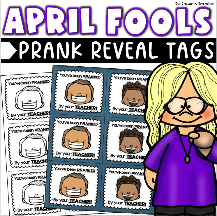 April Fool's Day Prank Reveal Tags Freebie