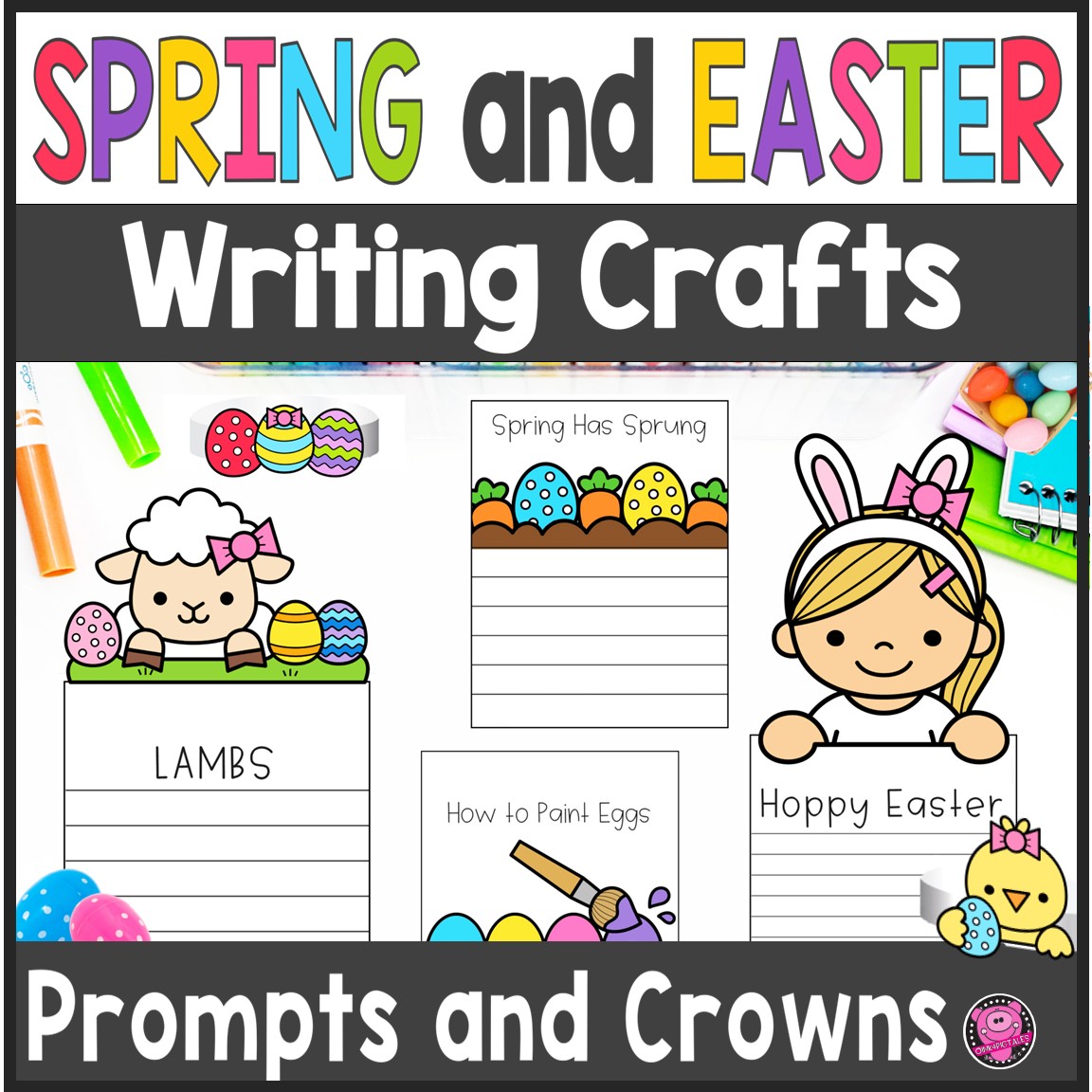 Spring & Easter Writing Crafts Kindergarten & 1st Grade