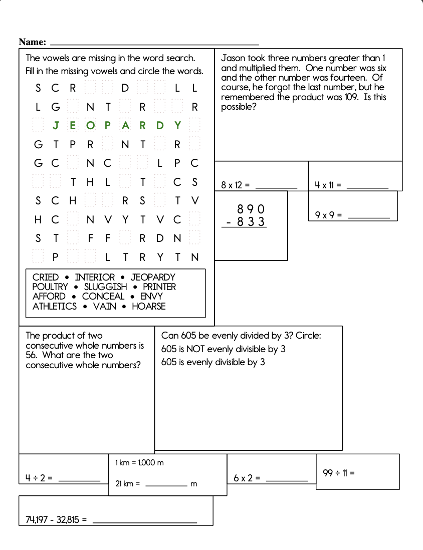 6th Grade Math Mastery: Engaging Worksheets & Real-World Problem ...
