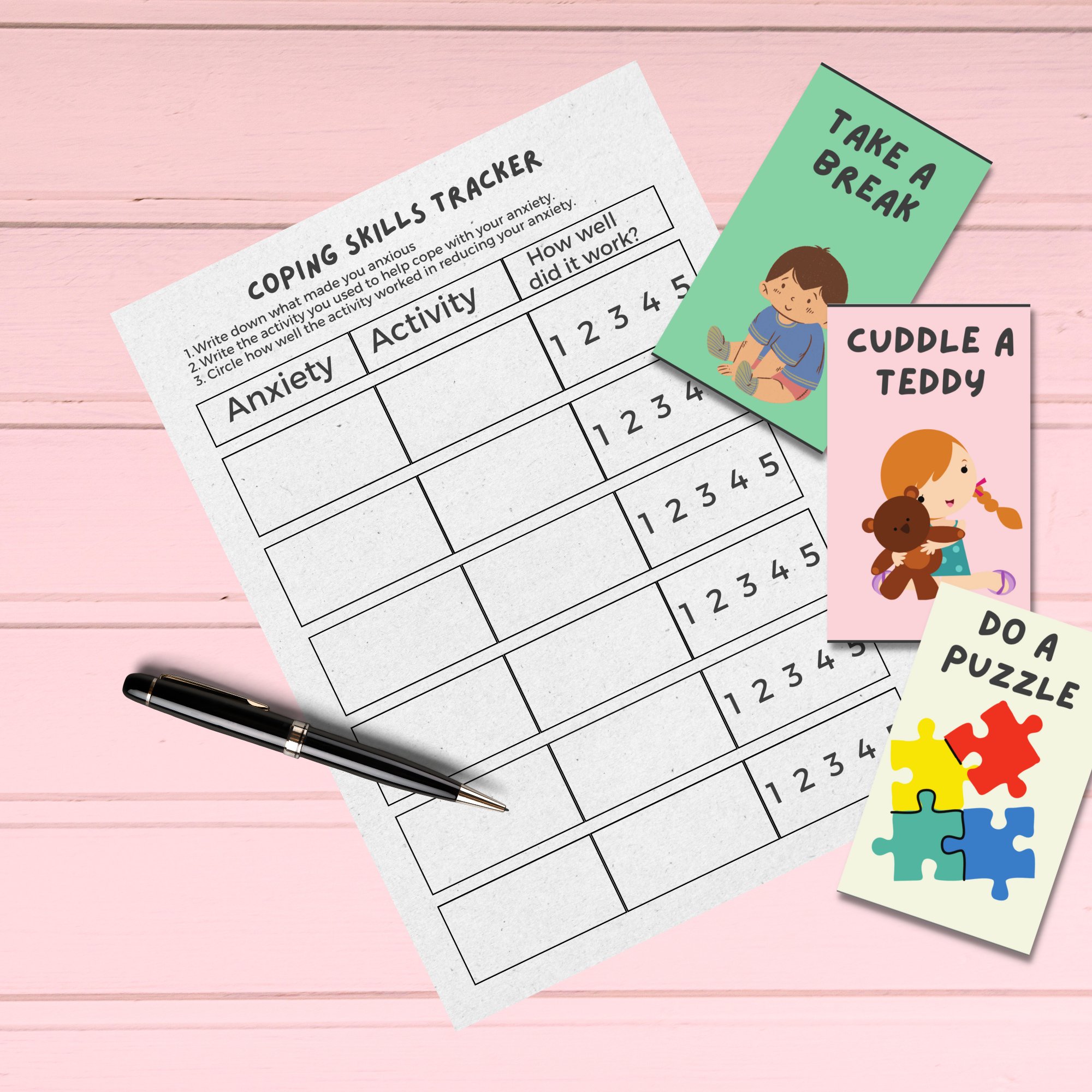 Printable Anxiety Coping Cards