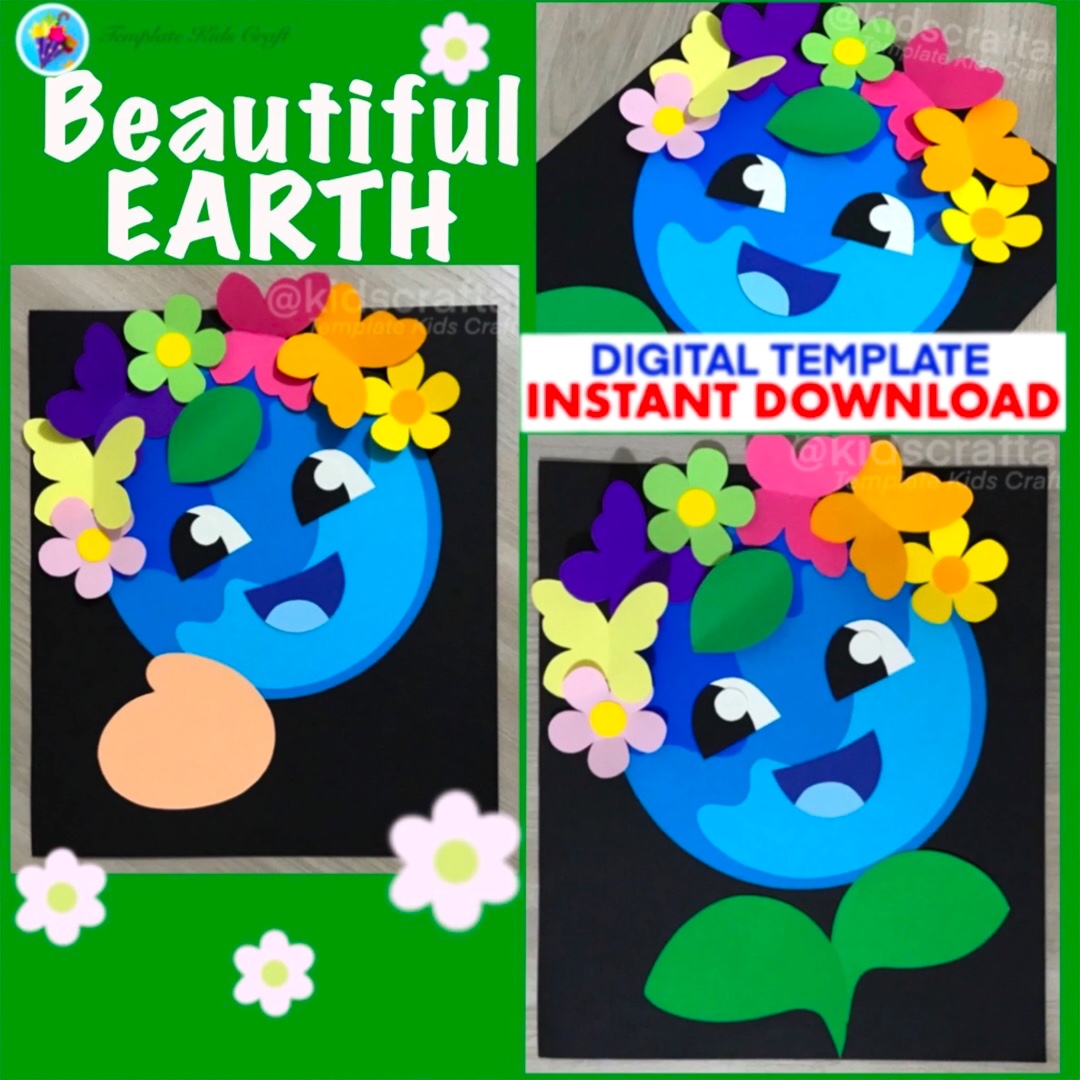 Earth Day Craft Ecology Science Save the Planet Nature Spring April Bulletin Art