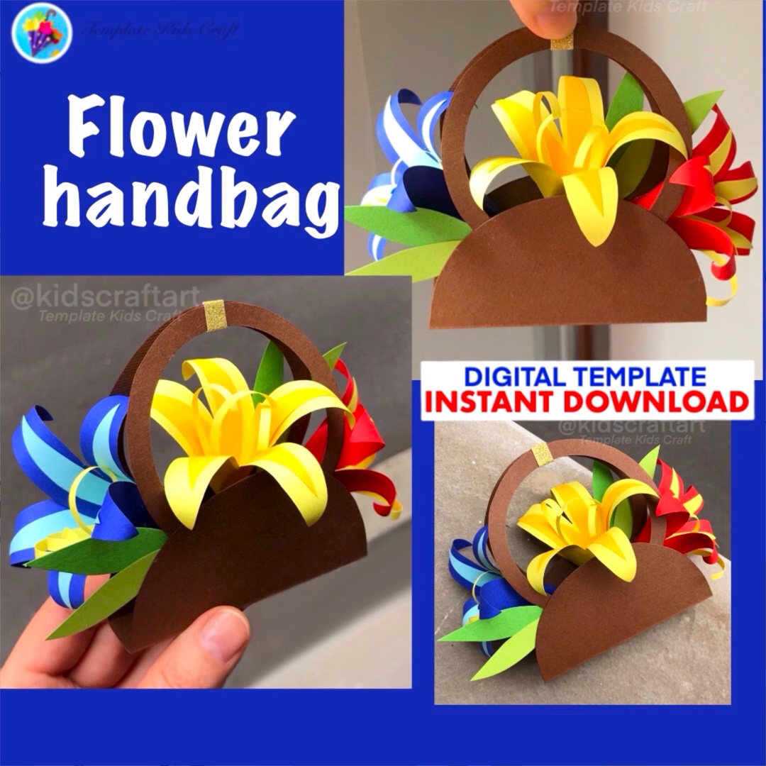 3D Mother’s Day Craft Flower Card for Mom Mothers crafts Gift April May Spring