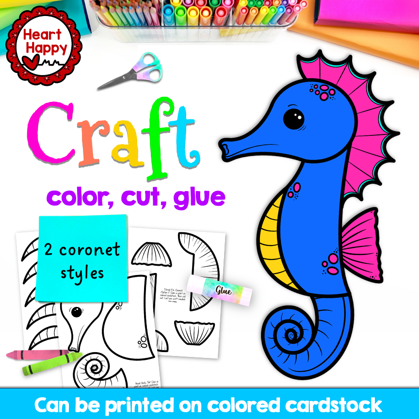 Seahorse Craft | Ocean Animals | Letter S