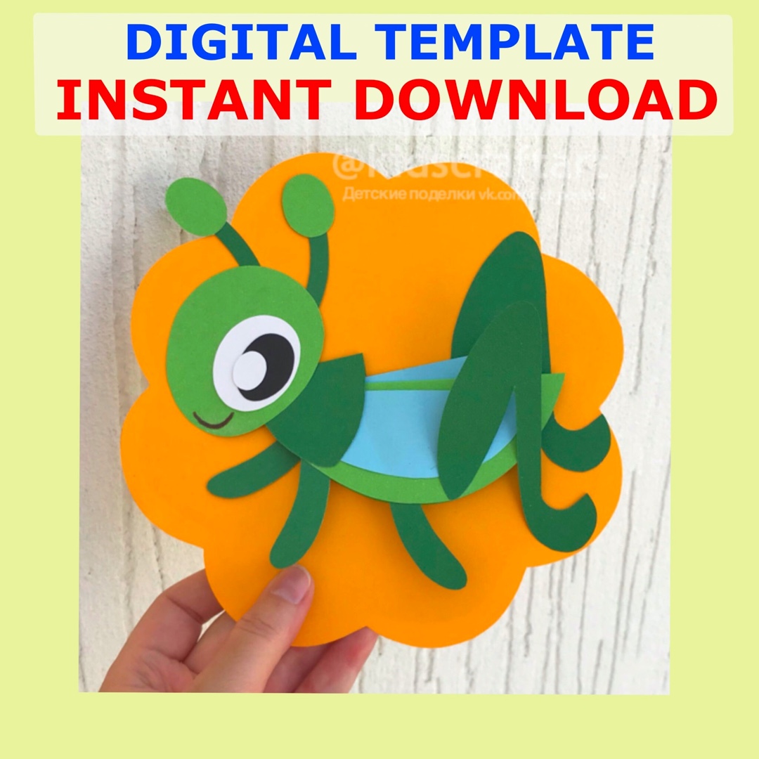 Grasshopper Summer Spring Animal Craft Insects Activities Crafts Bulletin Board