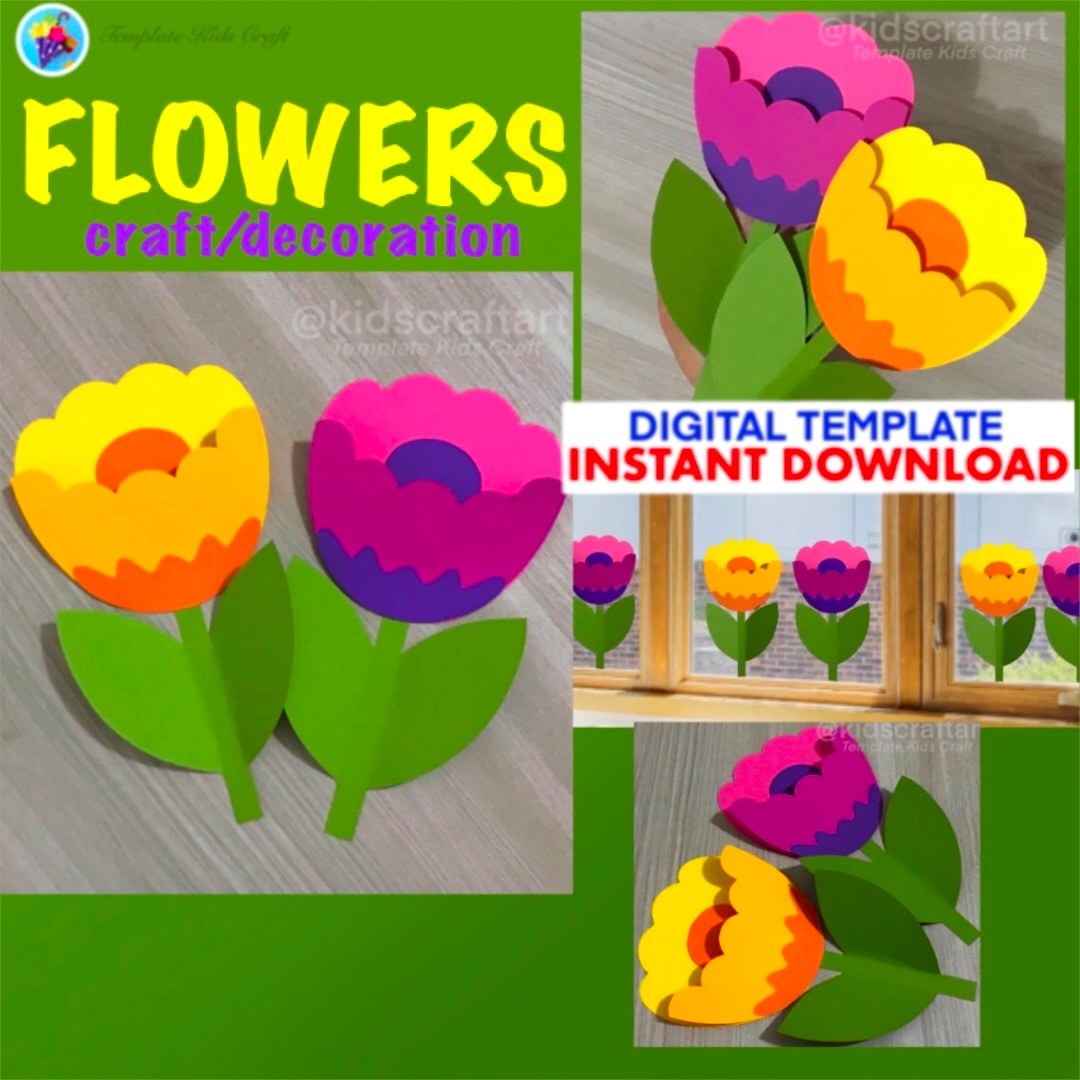 Flower Craft Spring Summer Decor Bulletin Board Decoration Mothers Day for Mom