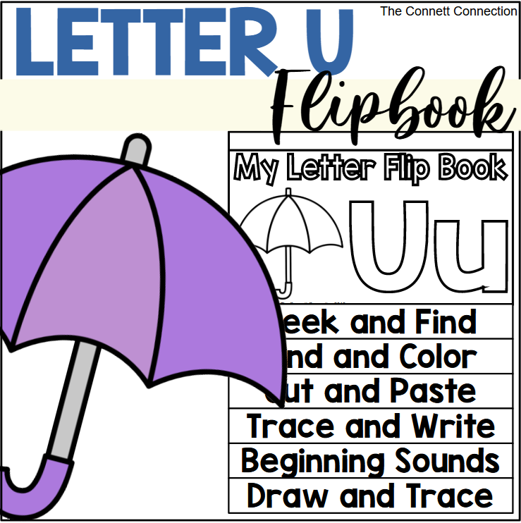 Letter U Flip Book