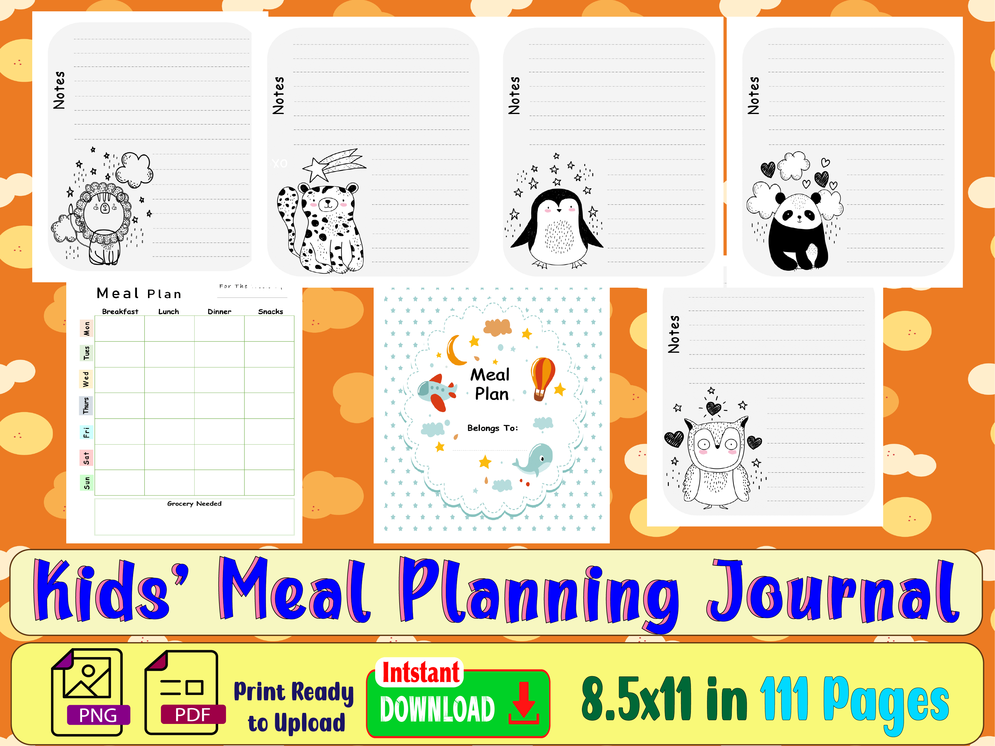 Kids’ Meal Planning Journal
