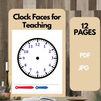 Clock Faces for Teaching : printable clock faces large clock face time worksheet