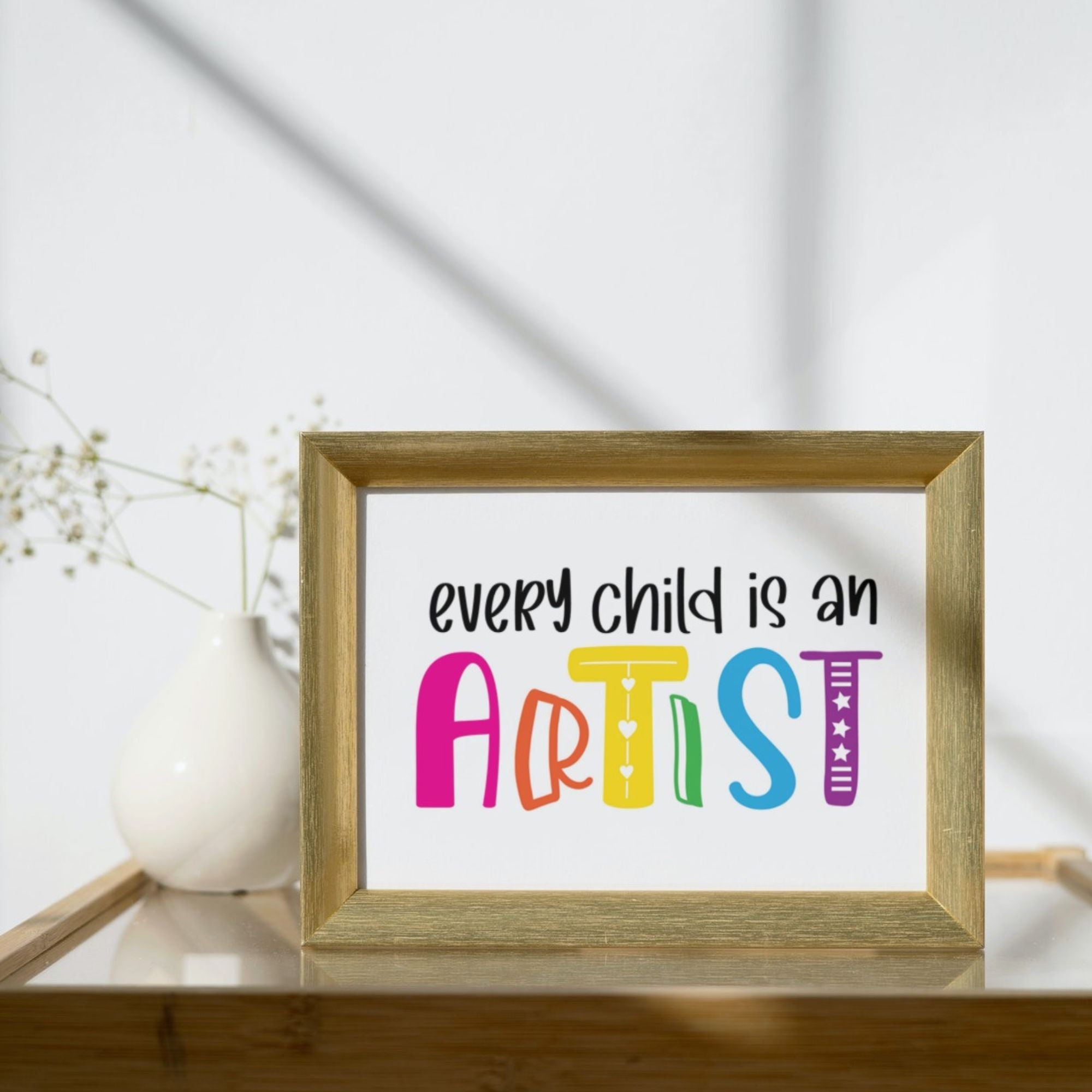 Every Child is an Artist -Printable Poster – Inspirational Wall Art for KidsEvery Child is an Artis