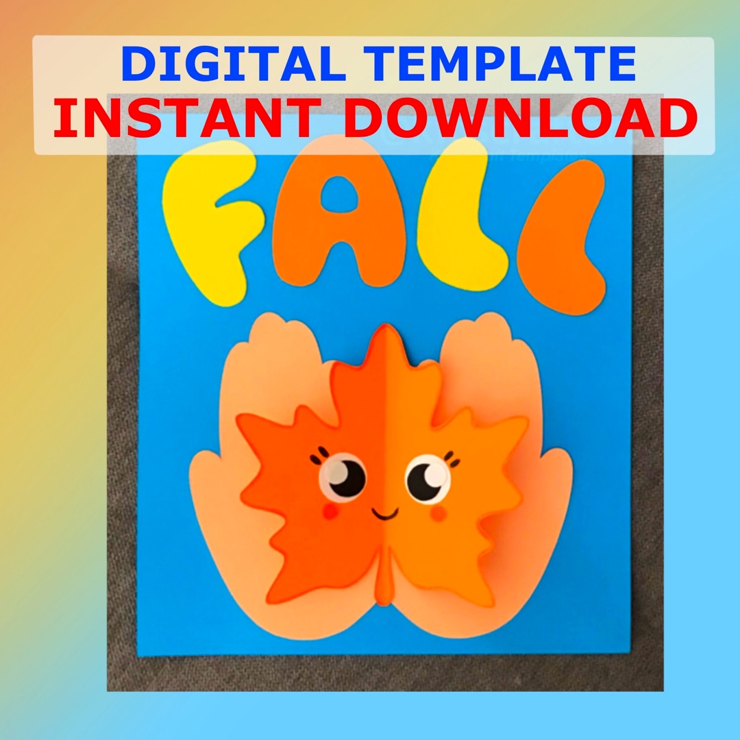 Fall Leaf Craft Autumn Leaves Kindergarten Crafts Back to School Activity Art