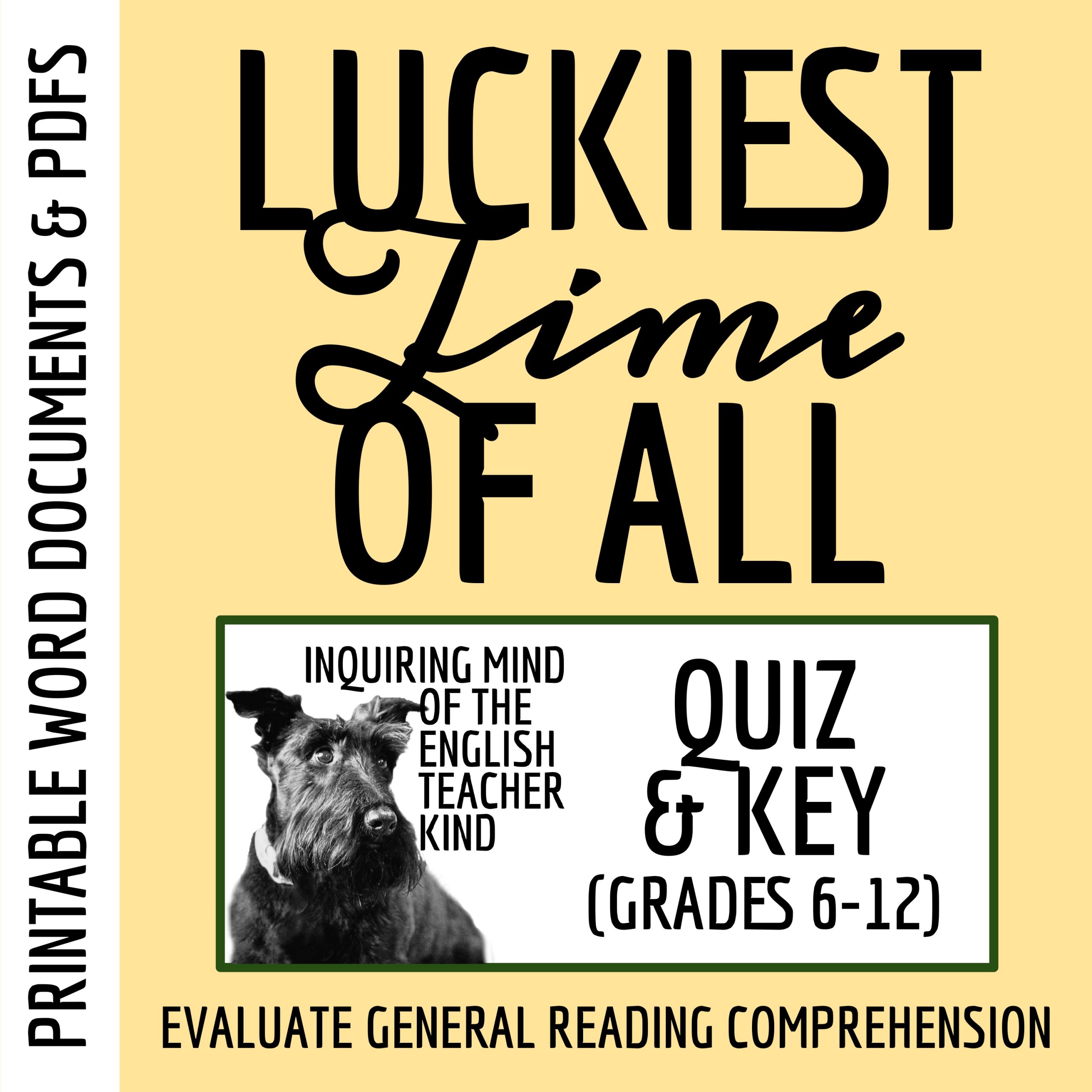 "The Luckiest Time of All" by Lucille Clifton Quiz and Answer Key (Short Story)