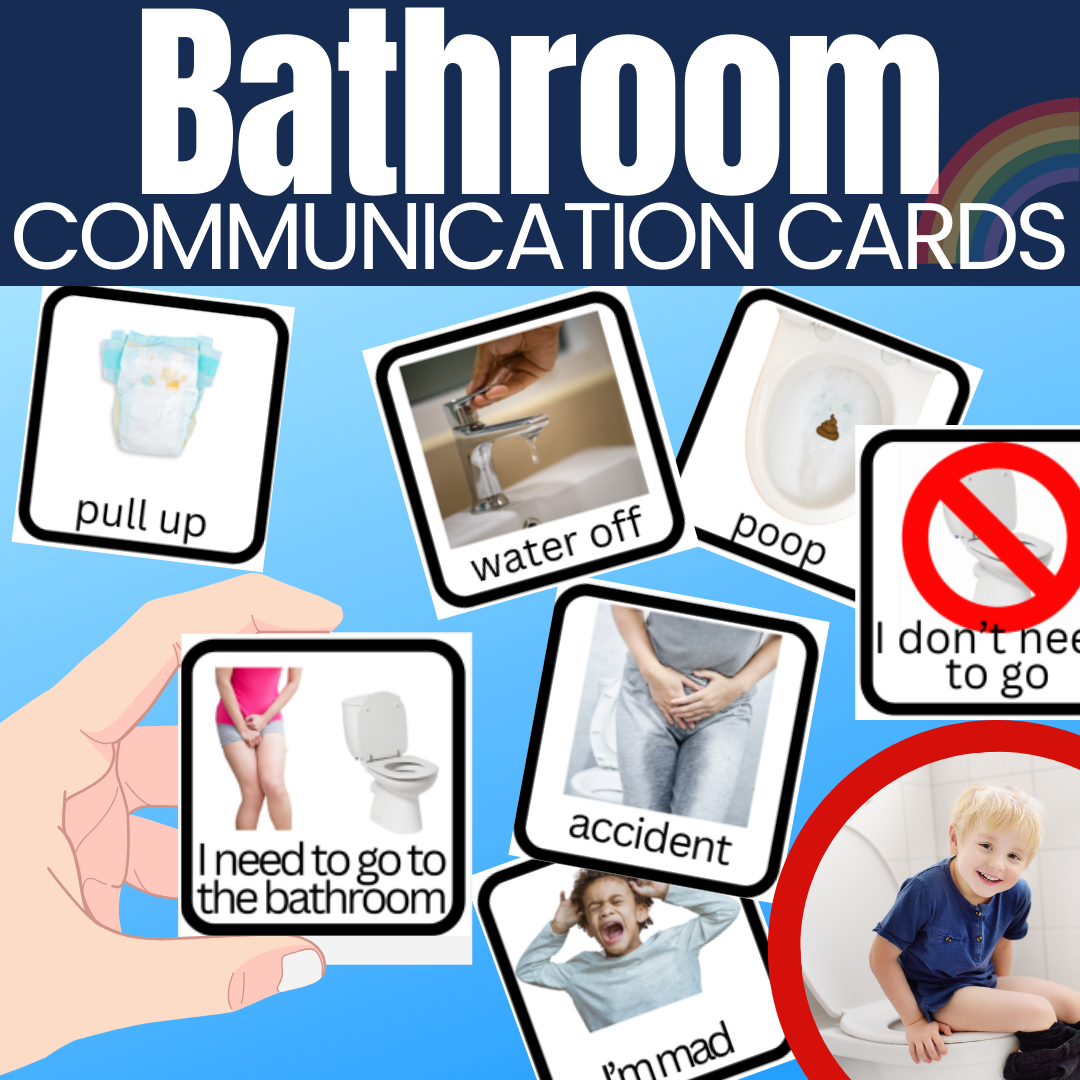 Bathroom PECS Communication Cards | Autism Potty Training Visual Supports