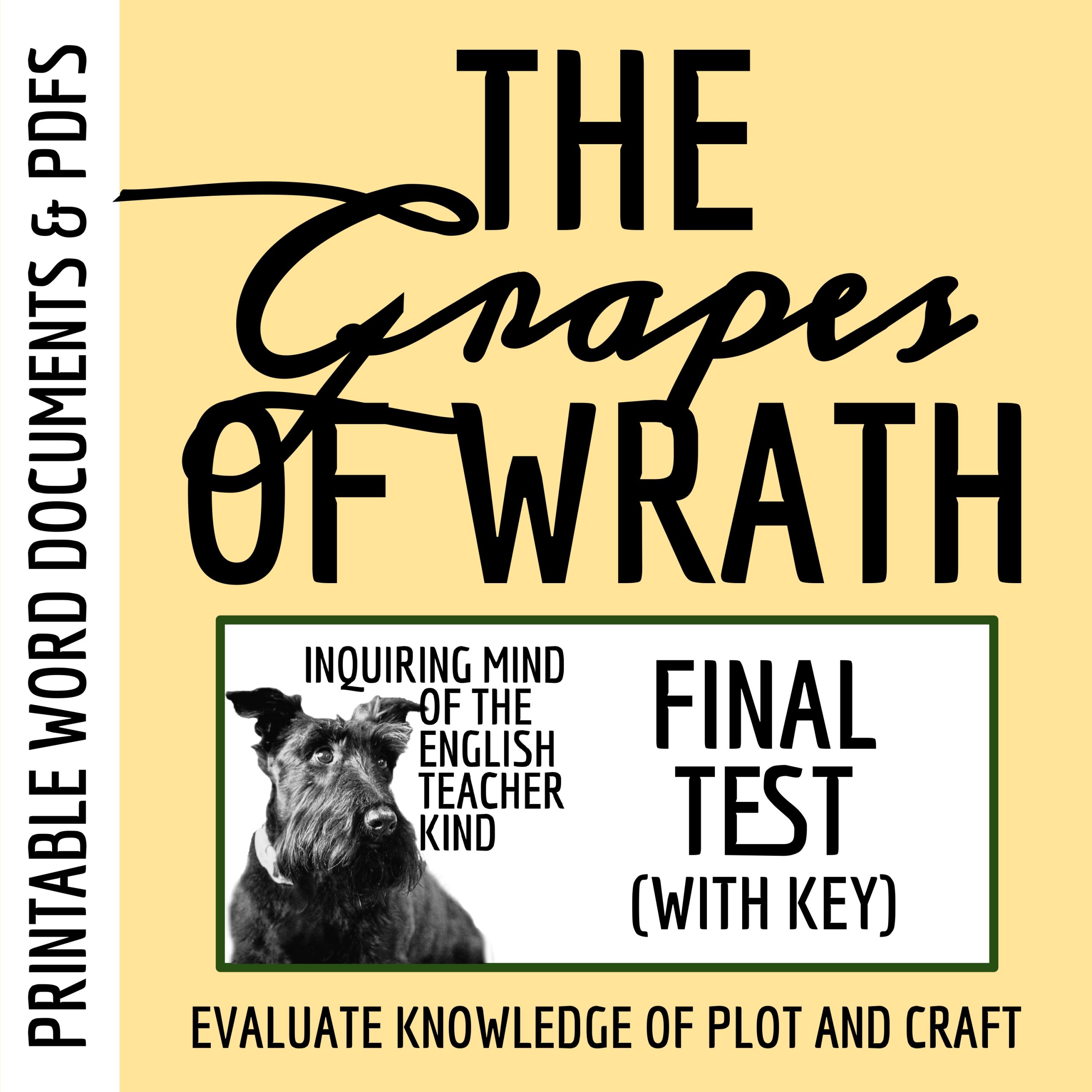 The Grapes of Wrath Test and Answer Key