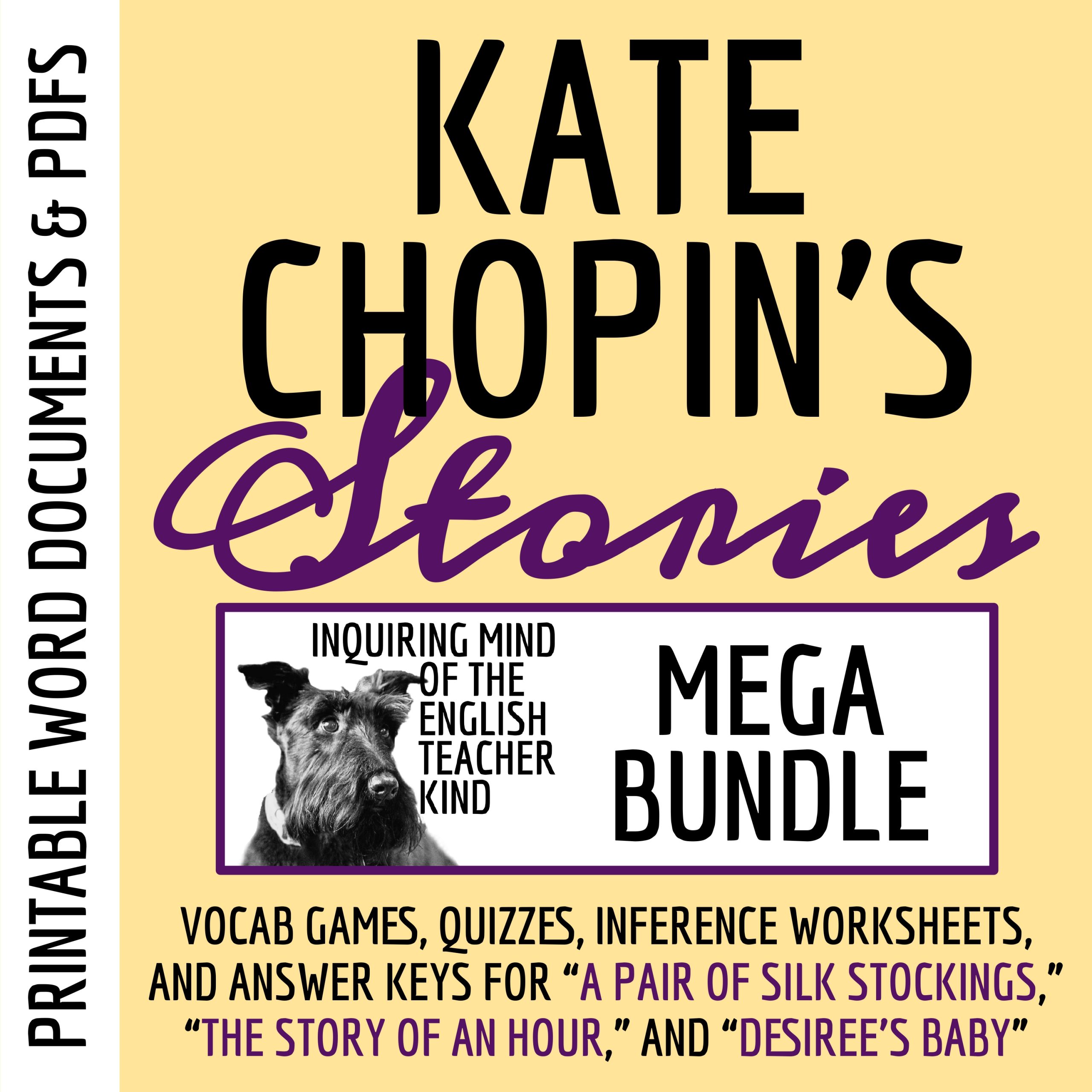 Short Stories by Kate Chopin - Quizzes, Close Readings, and Vocabulary Games (Bundle)