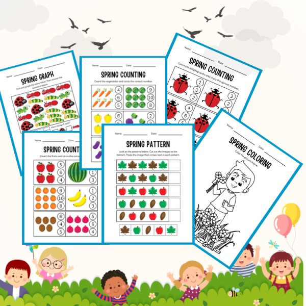 Kids' Spring & Summer Workbook – Educational Worksheets, Crafts, and ...