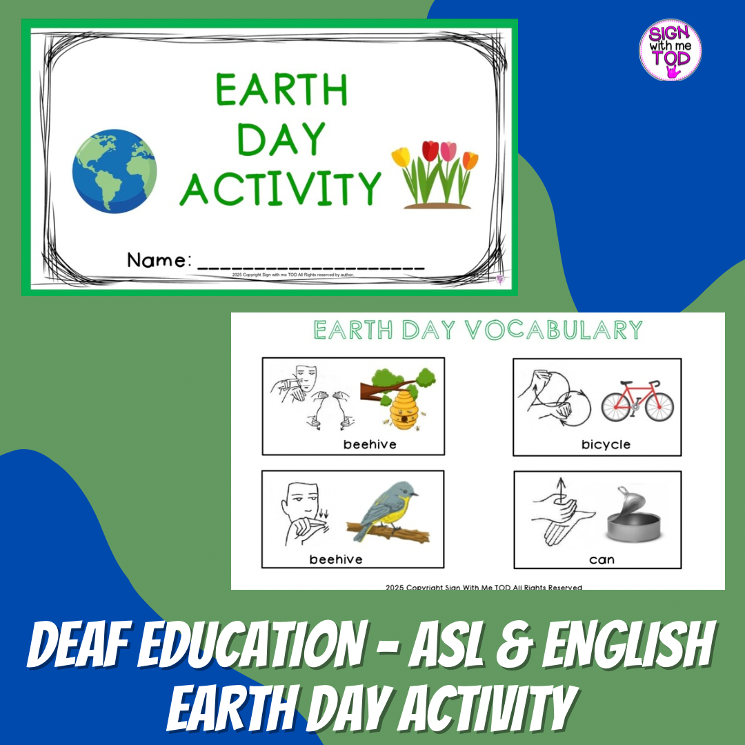 Craftin Asl earth day sign language activity | Made By Teachers