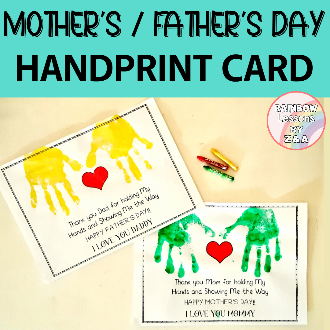 Mothers Day Handprint Craft | Mothers Day Craft | Mothers Day Card | FREEBIE