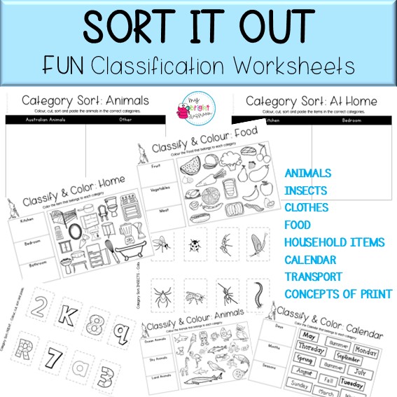 Sort It Out! | Classification & Categorization Worksheets