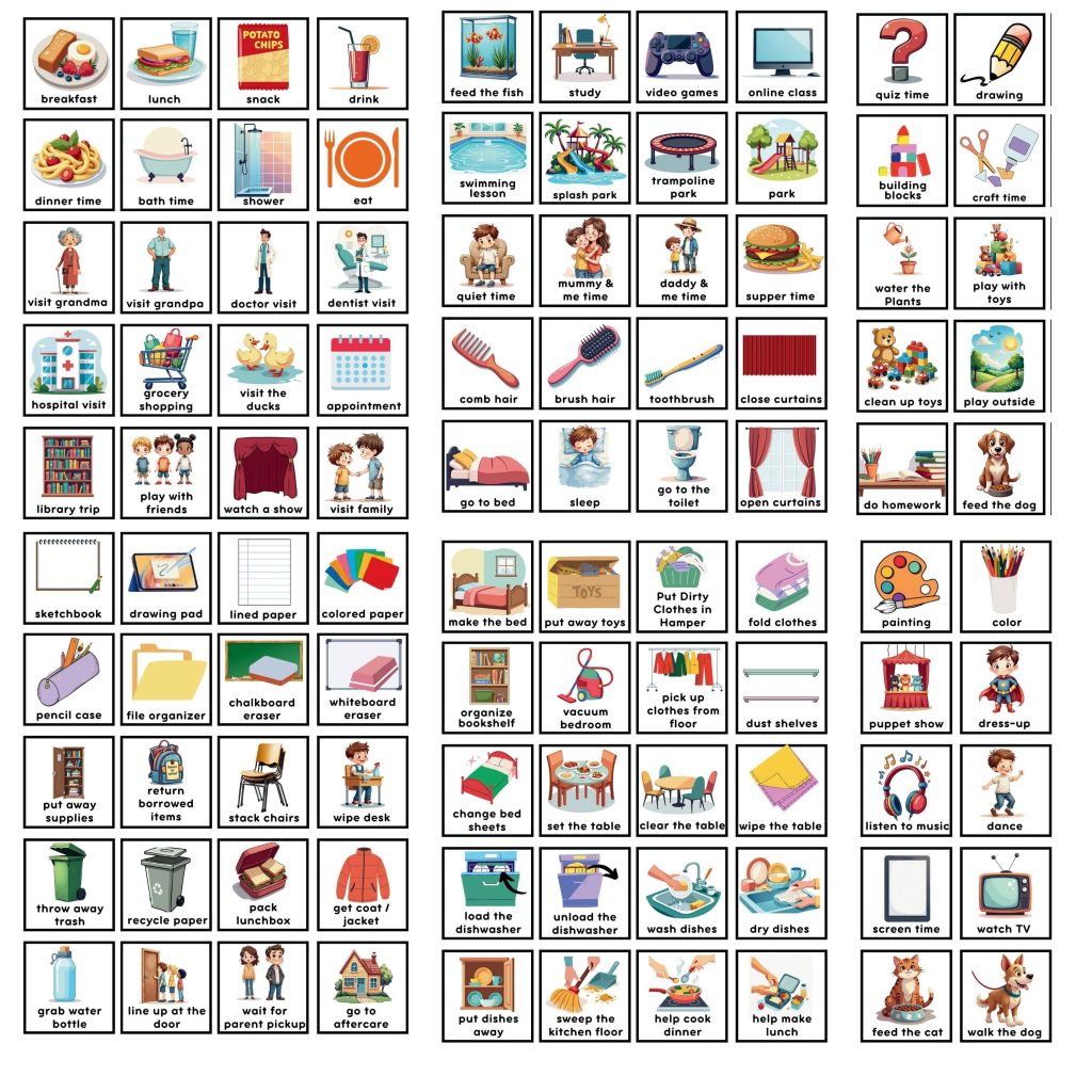 Printable Daily Routine Cards | Visual Schedule | Toddler Routine Chart ...