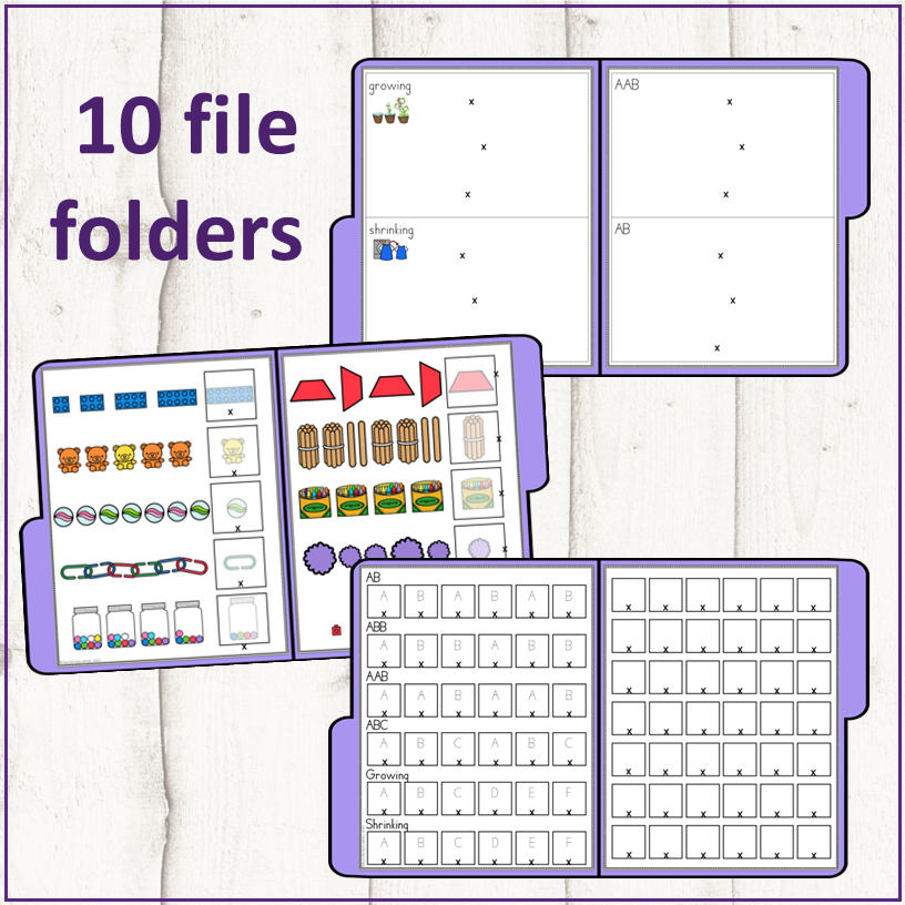 Patterning Adapted Books File Folders Clip Cards Interactive Resources ...