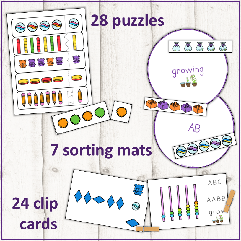 Patterning Adapted Books File Folders Clip Cards Interactive Resources ...