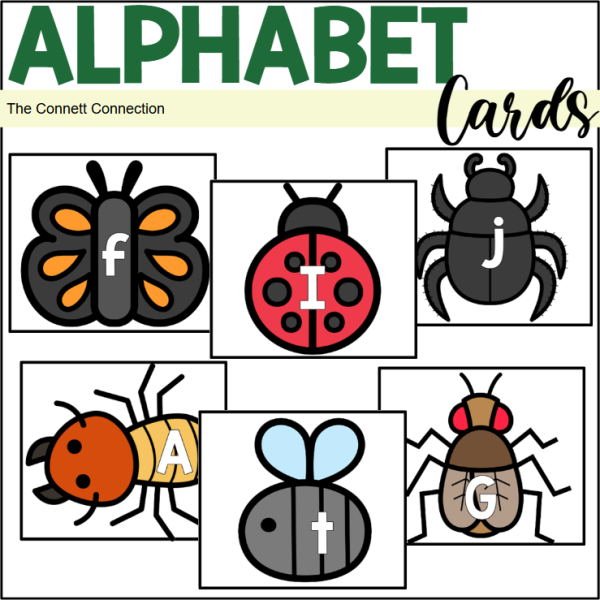 Insect Number Flashcards Insect Alphabet and Number Flash Cards and Puzzles - Made By Teachers