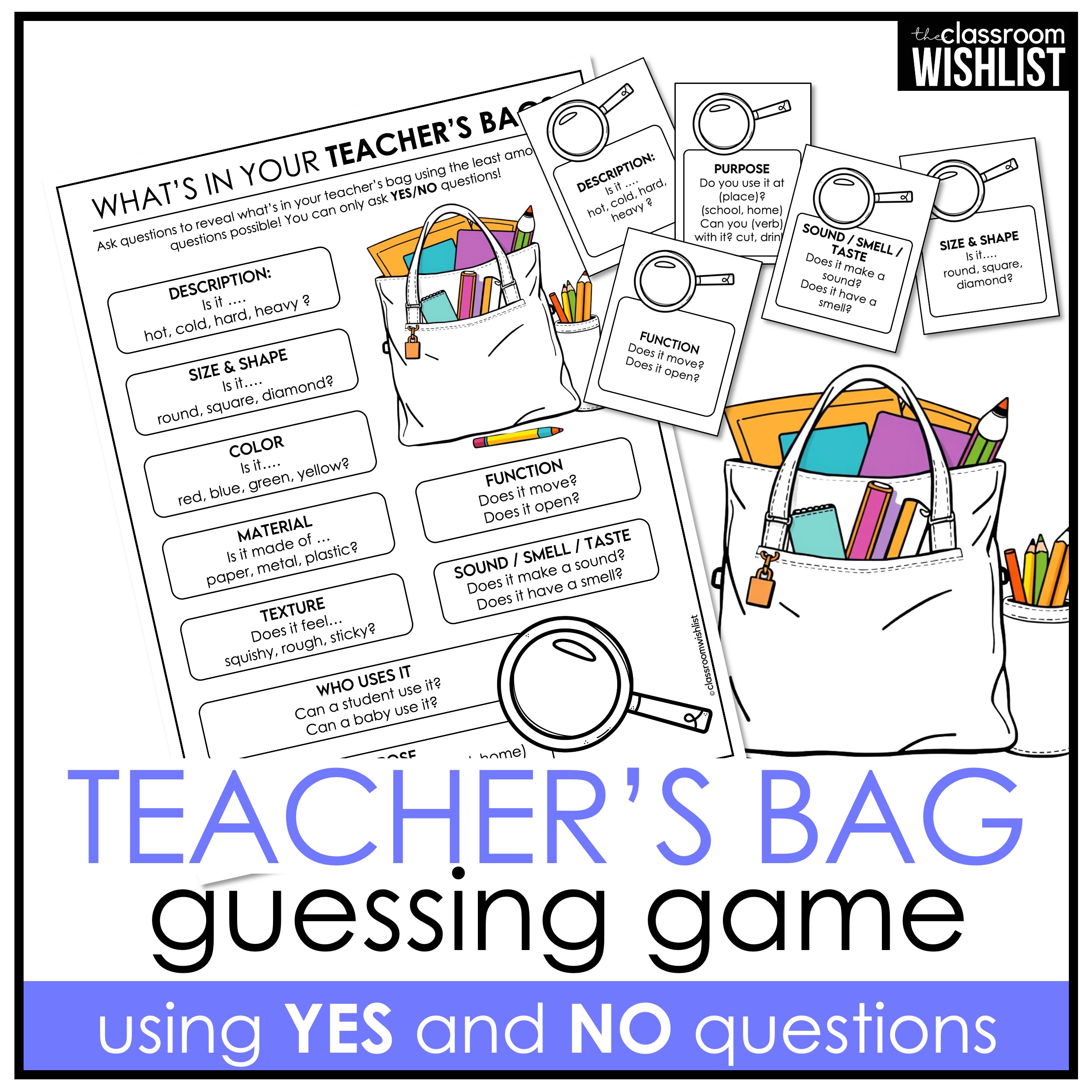 What’s in Your Teacher’s Bag? | Back to School Ice Breaker Guessing Game