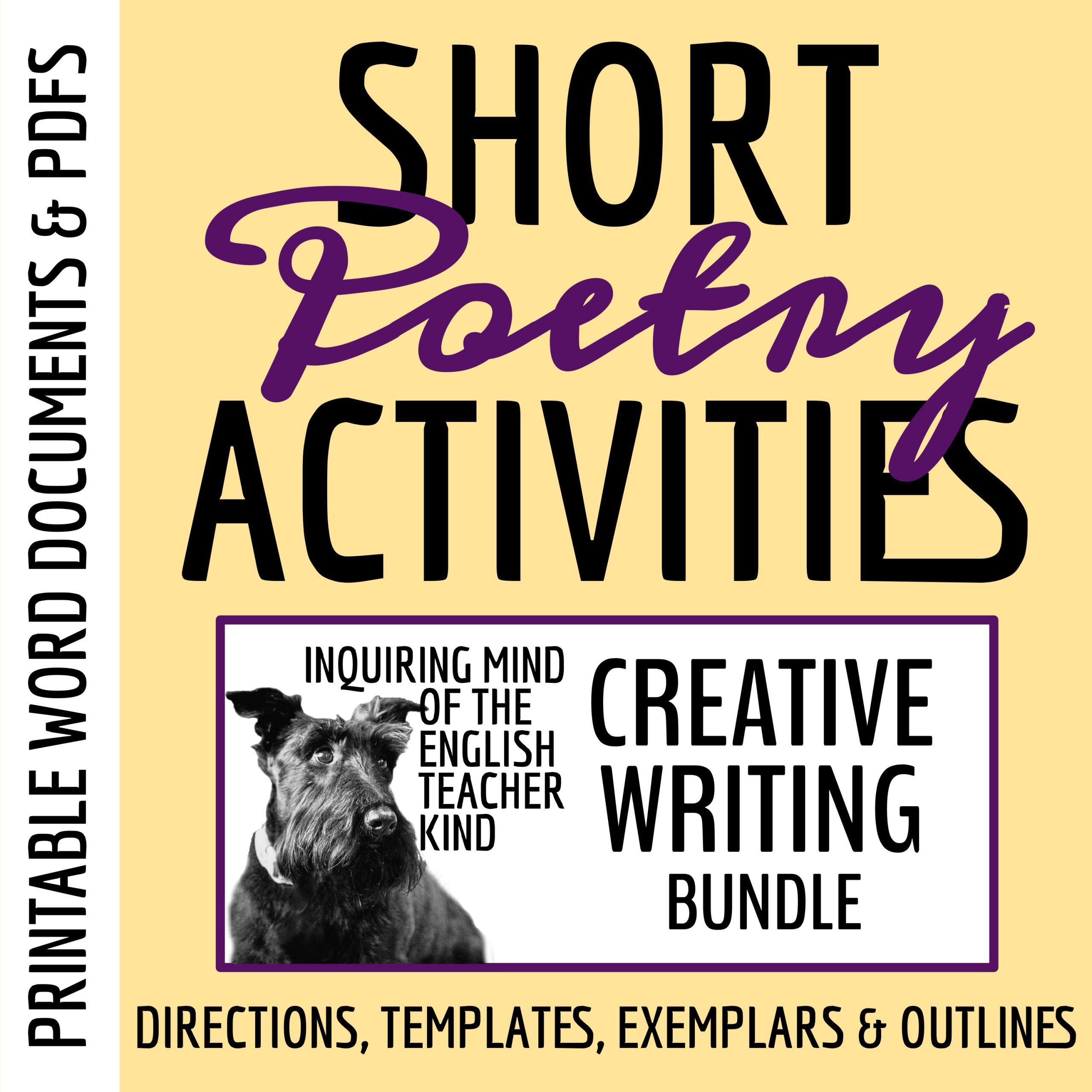 Quick Poetry Activities with Outlines for High School Creative Writing