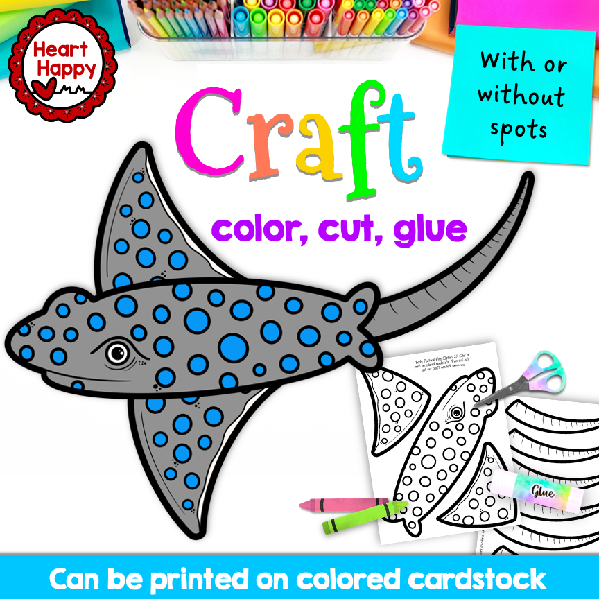 Stingray Craft | Ocean Animals | Letter S