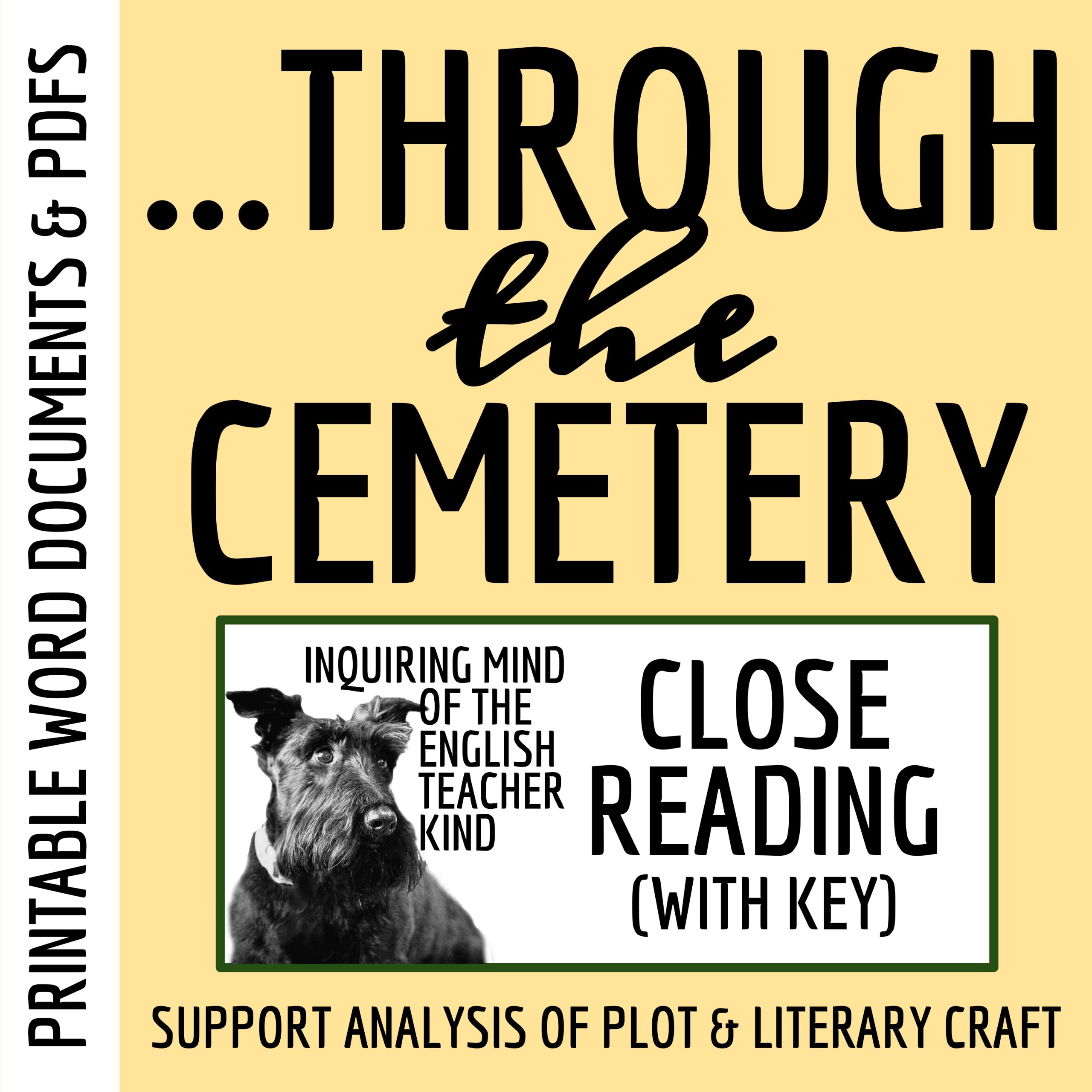 "The Path through the Cemetery" Close Reading Analysis Worksheet and Answer Key