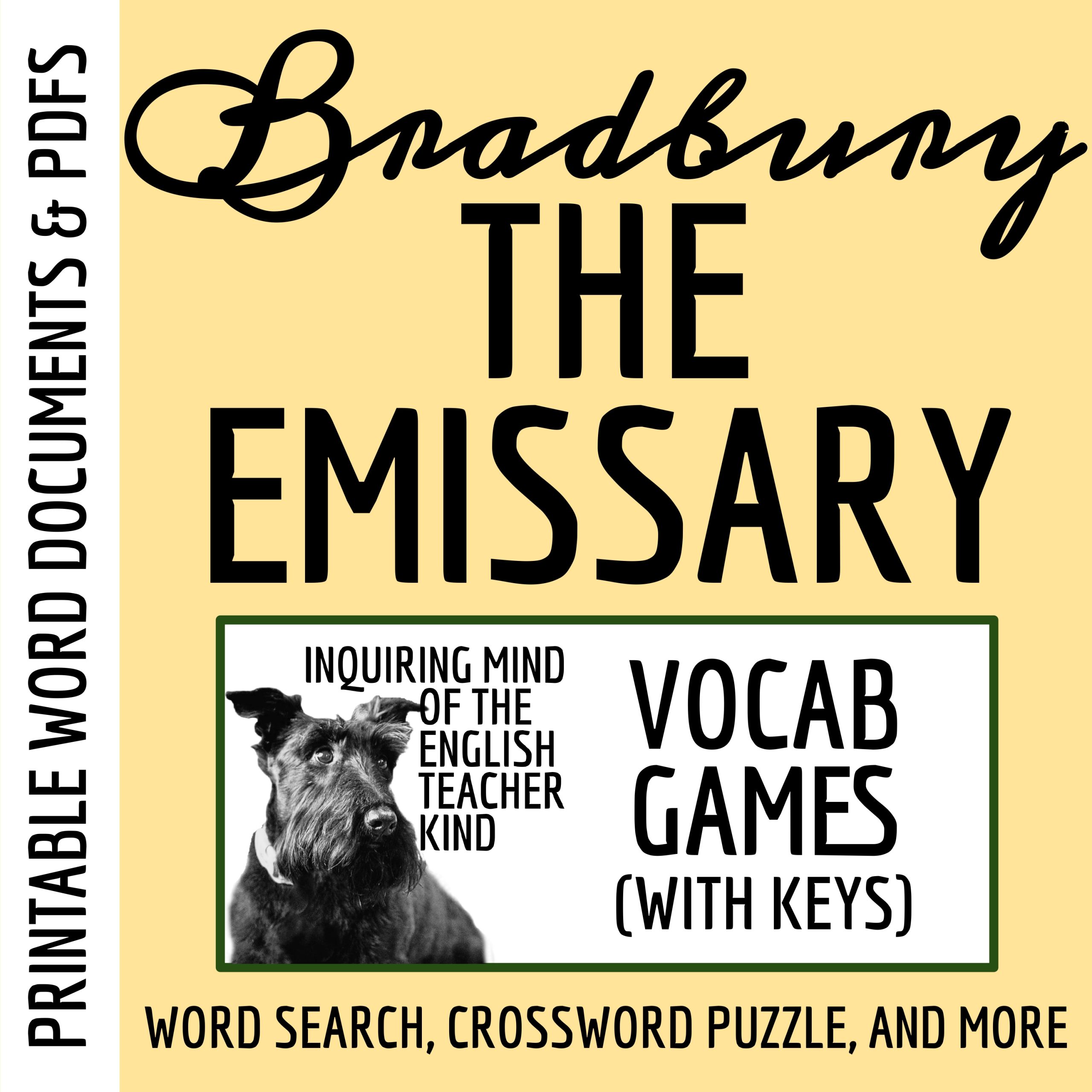 "The Emissary" by Ray Bradbury Vocabulary Activities for High School