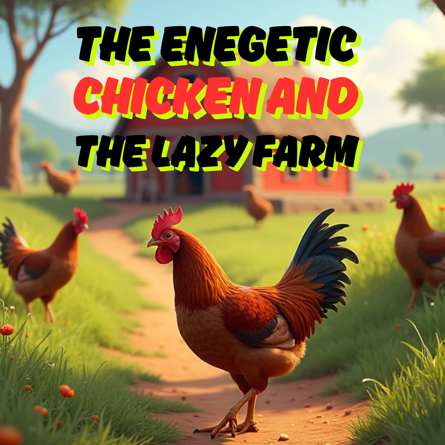 Story Chickens| the enegetic chicken and the lazy farm