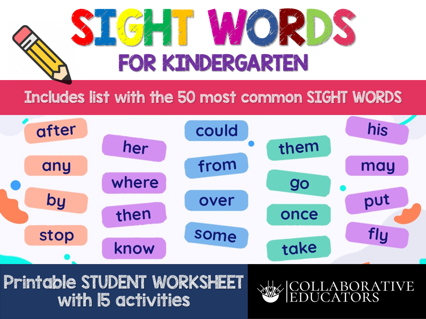 Sight Words for Kindergarten