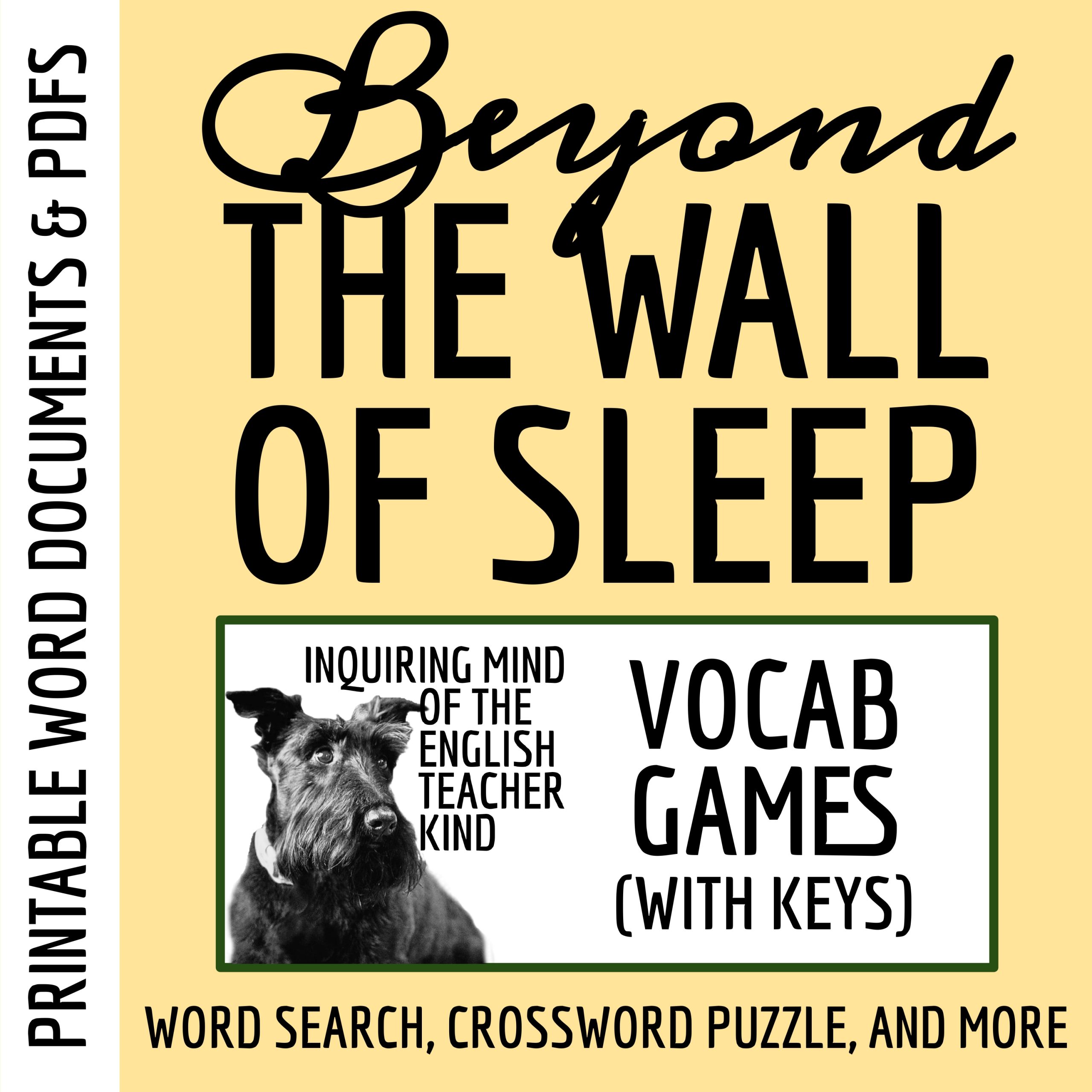 "Beyond the Wall of Sleep" by H.P. Lovecraft College Readiness Vocabulary Games