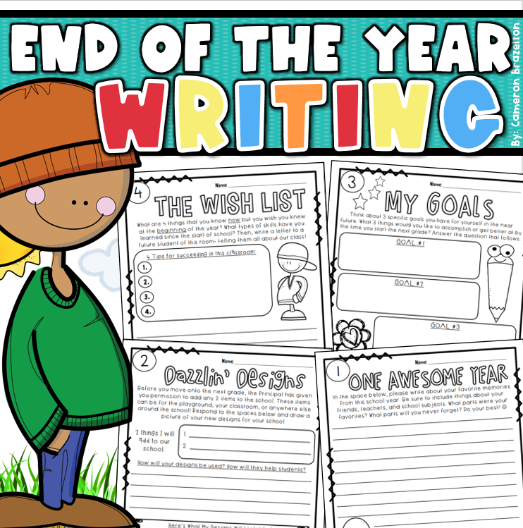 End of Year Writing Prompts | Countdown Activities for the Last Days of School