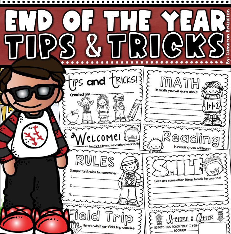 End of Year Writing Activity | Tips and Tricks Prompts for Student Reflection