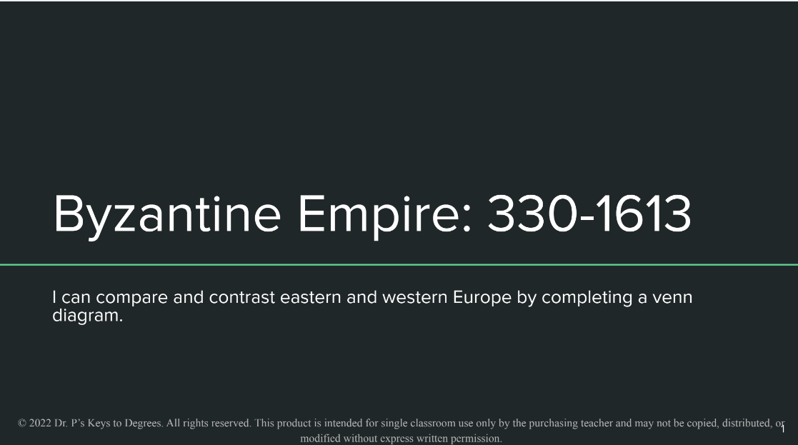 Byzantine Empire Slides