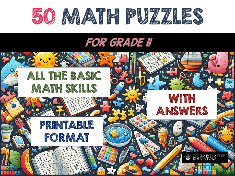 50 Math Puzzles for Grade 11