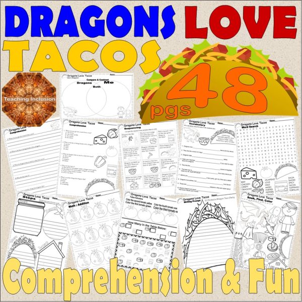 Dragons Love Tacos Read Aloud Book Companion Reading Comprehension ...